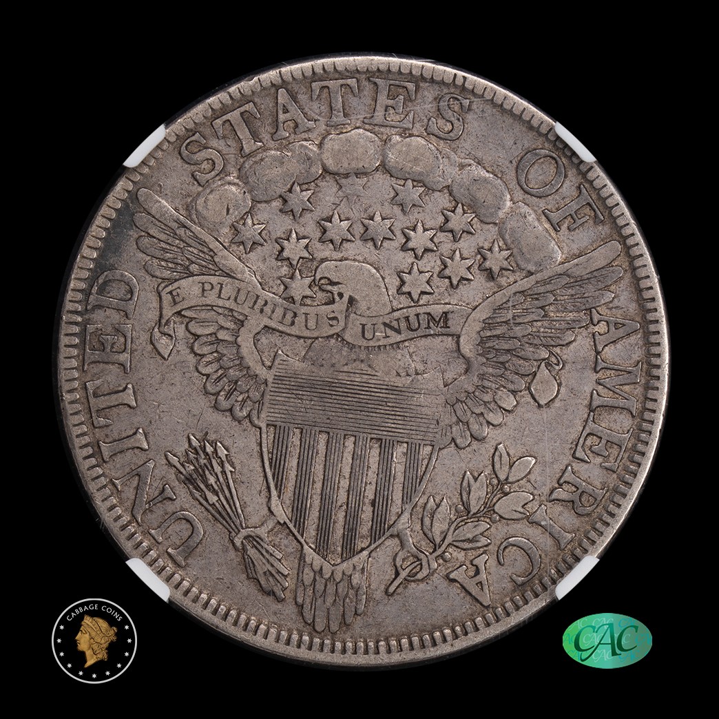 1803 50C Draped Bust Half Dollar NGC XF40 CAC reverse