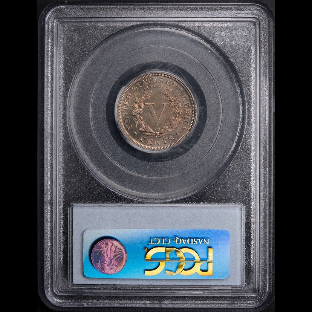 1889 5C Liberty Head Proof Nickel PCGS PR65 CAC in holder, view 2