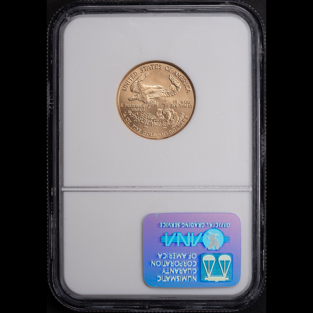 2001 G$10 American Gold Eagle NGC MS69 reverse