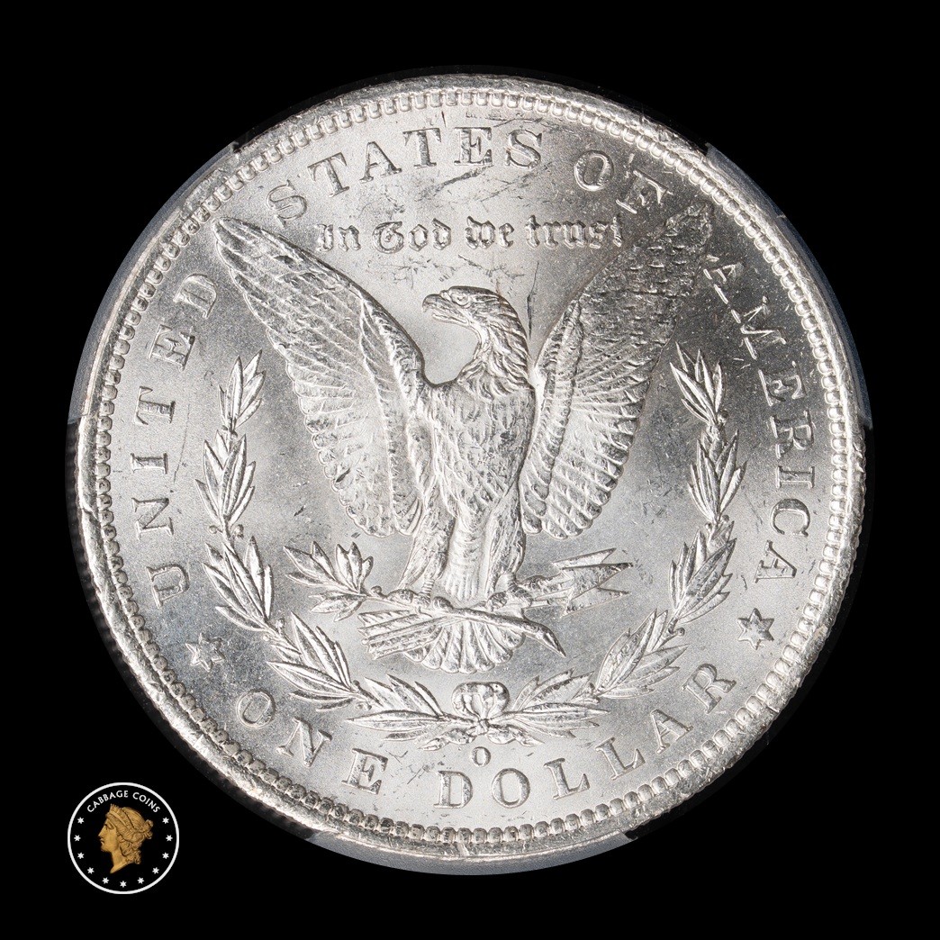 1885-O $1 Morgan Silver Dollar PCGS MS65 reverse