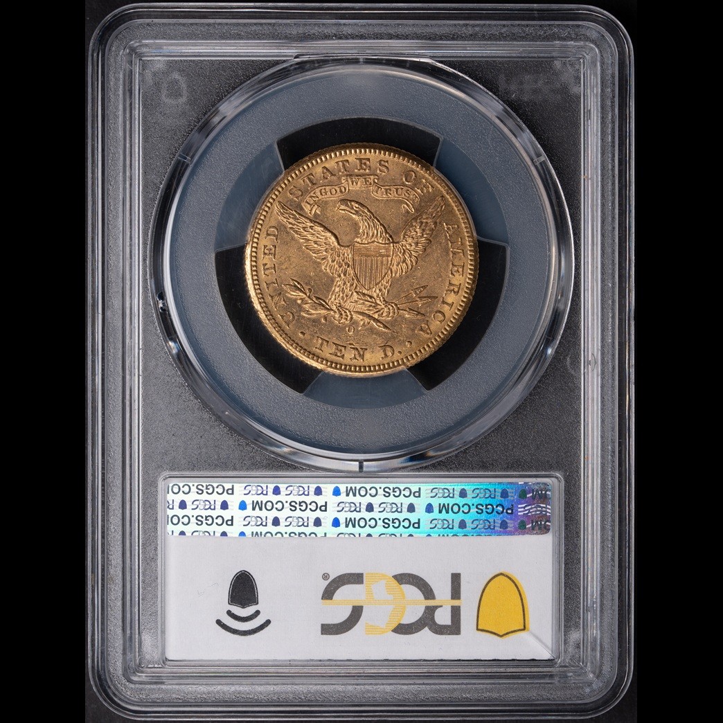 1895-O $10 Liberty Head Eagle PCGS MS62 in holder, view 2