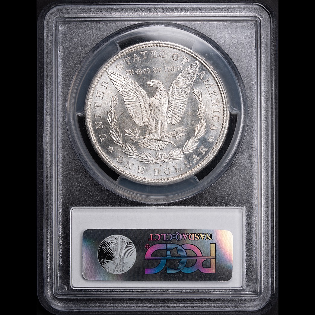 1882-S $1 Morgan Silver Dollar PCGS MS66 CAC reverse