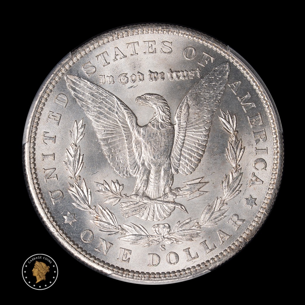 1902-S $1 Morgan Silver Dollar PCGS MS64 reverse
