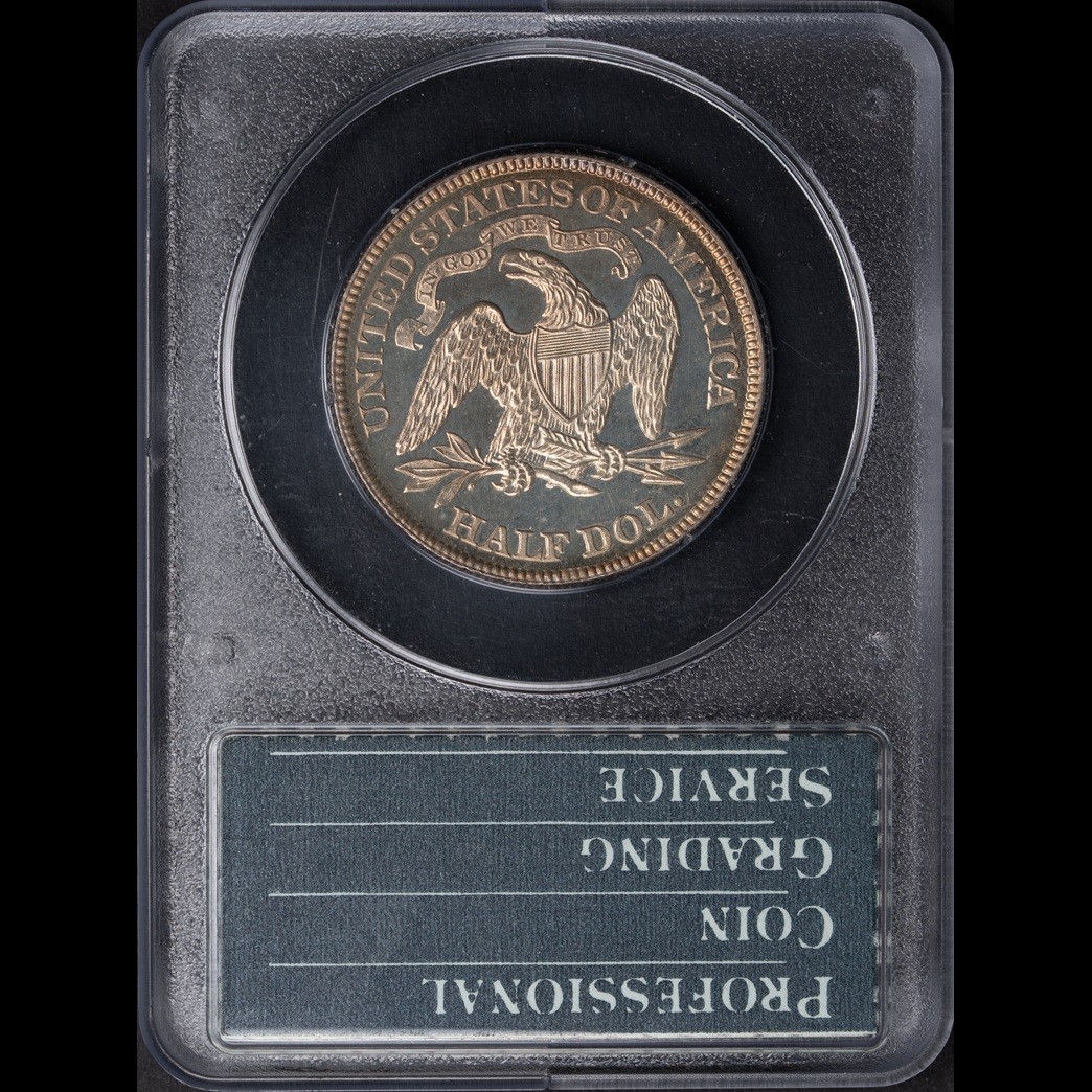 1885 50C Liberty Seated Proof Half Dollar PCGS PR63 CAC reverse