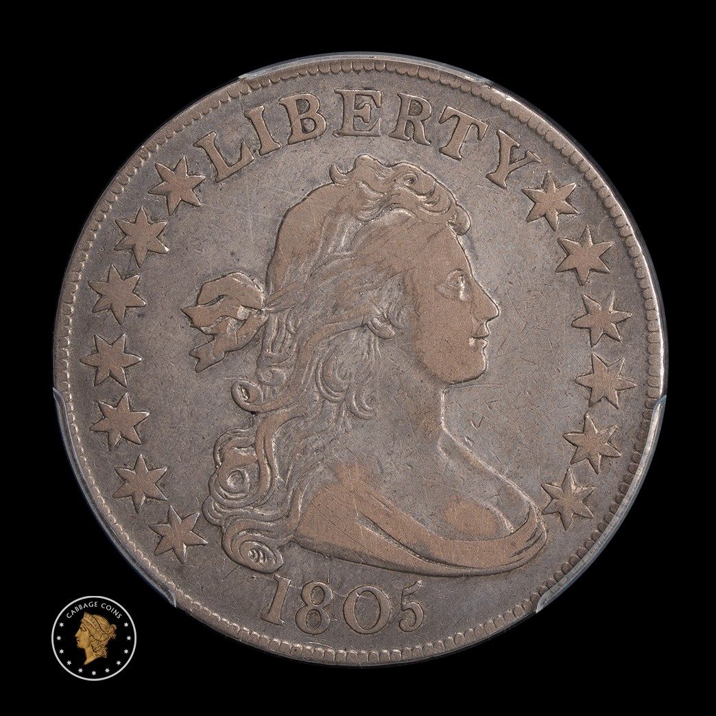 1805 50C Draped Bust Half Dollar PCGS VF30 obverse