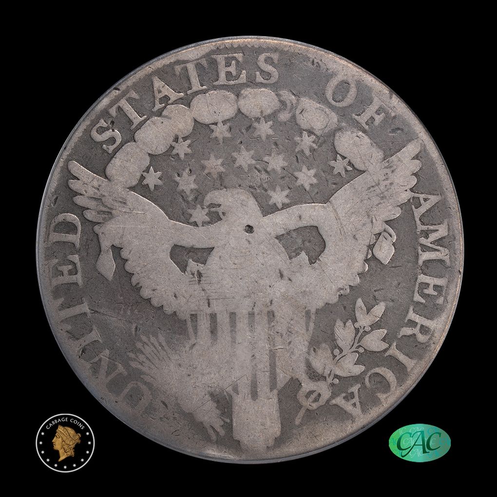 1800 $1 Draped Bust Silver Dollar PCGS G06 CAC reverse