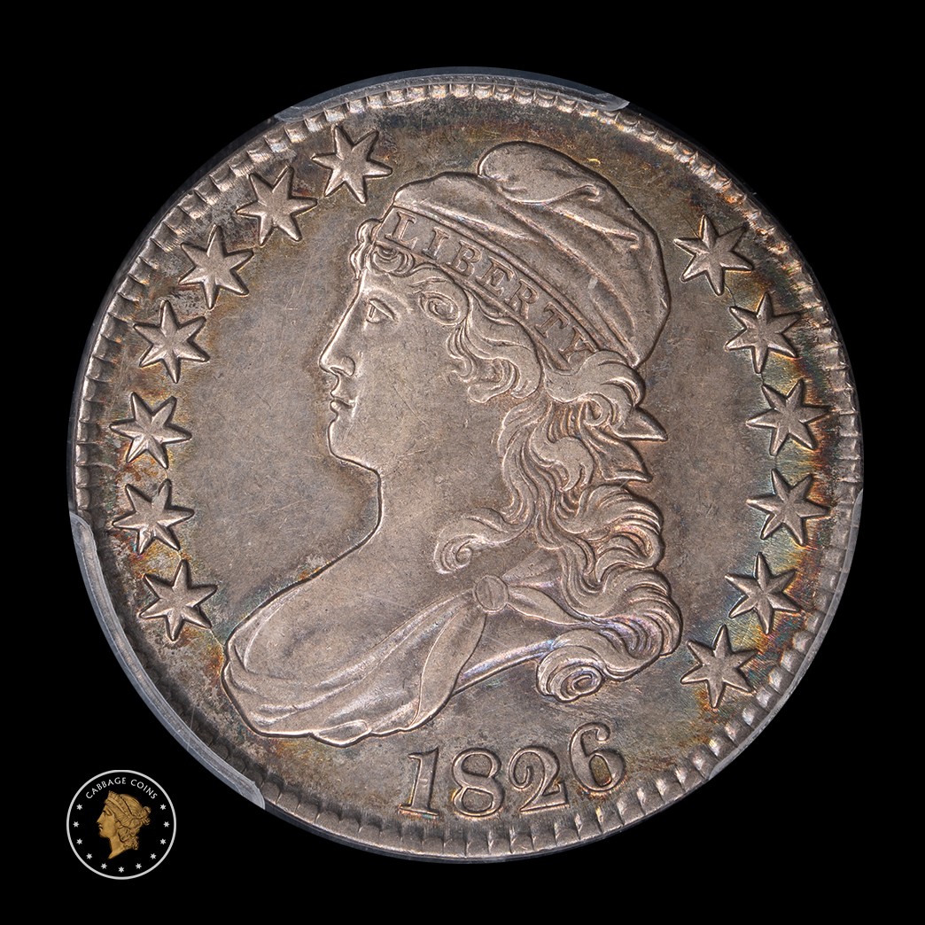 1826 50C Capped Bust Half Dollar PCGS AU55 obverse