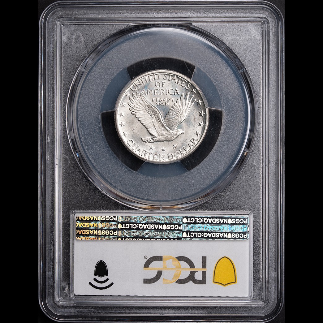 1924-D 25C Standing Liberty Quarter PCGS MS64 in holder, view 2