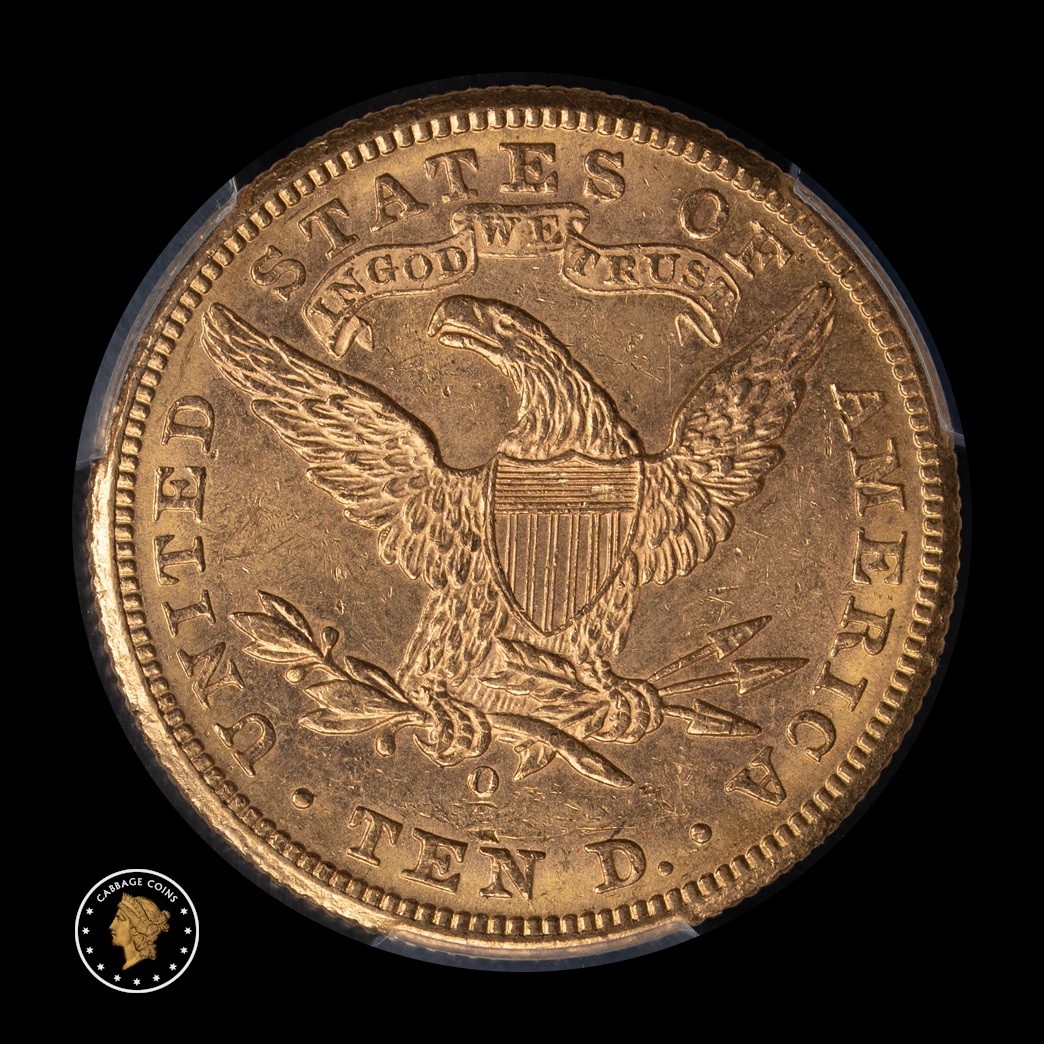 1895-O $10 Liberty Head Eagle PCGS MS62 reverse