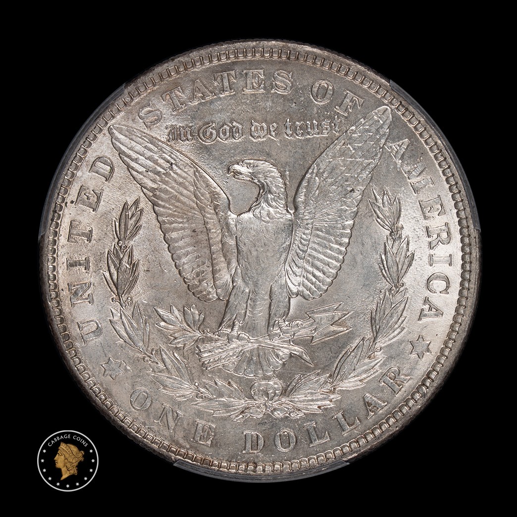 1901 $1 Morgan Silver Dollar PCGS MS62 in holder, view 4