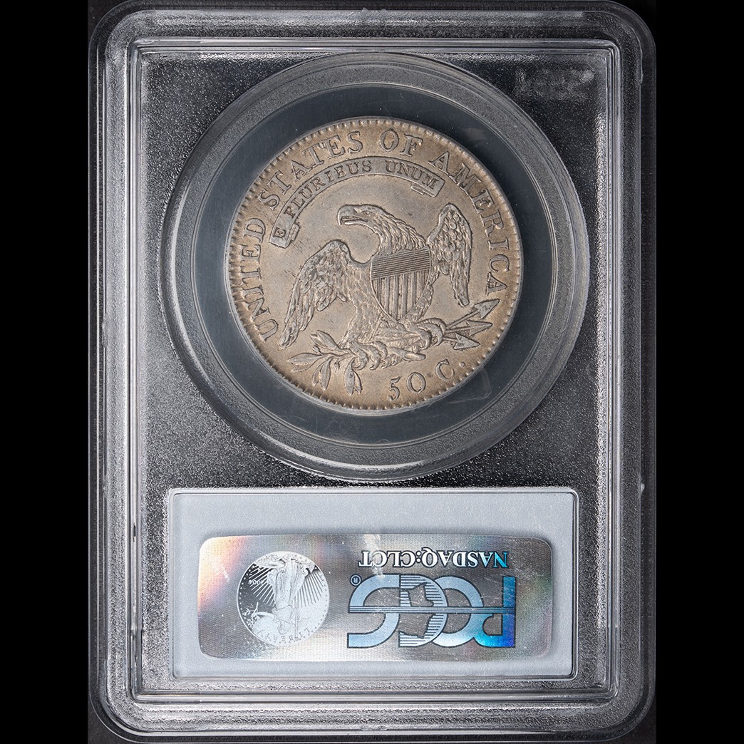 1818 50C Capped Bust Half Dollar PCGS XF45 CAC in holder, view 2