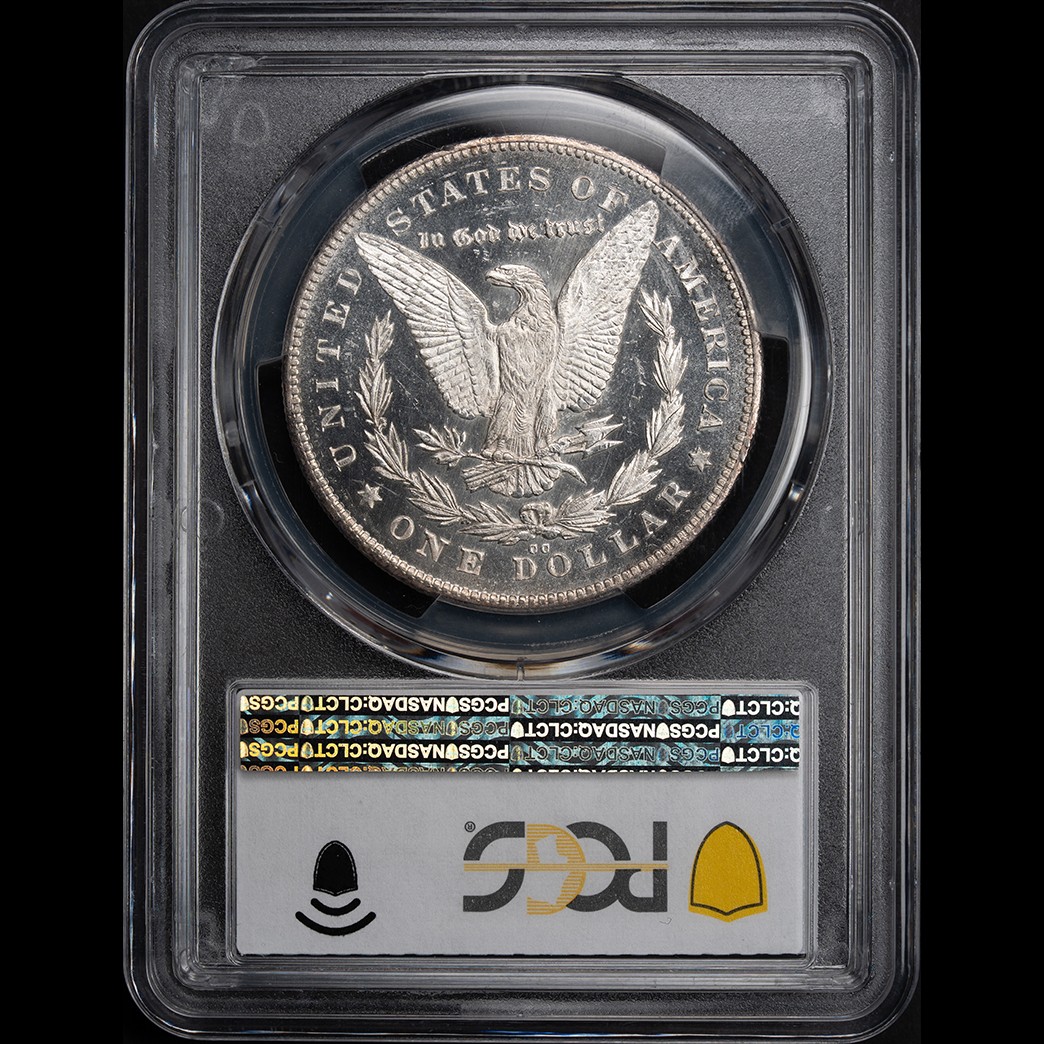 1878-CC $1 Morgan Silver Dollar PCGS MS62DMPL CAC in holder, view 2