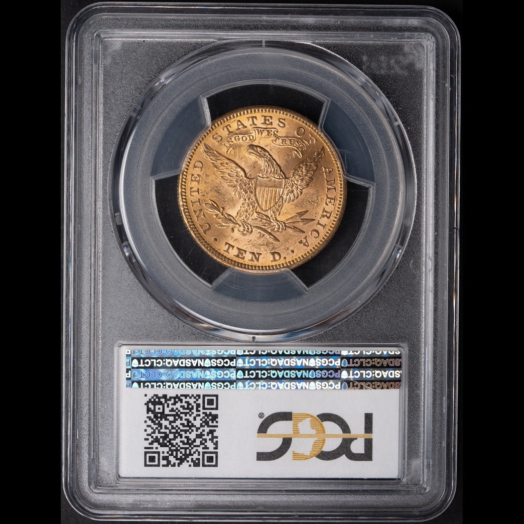 1894 $10 Liberty Head Eagle PCGS MS62 in holder, view 2