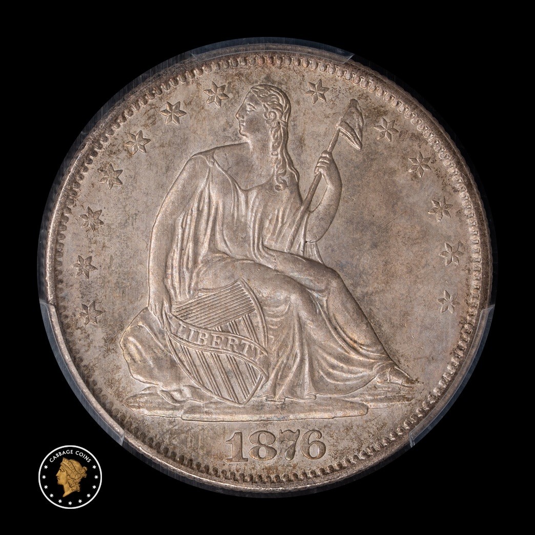 1876-S 50C Liberty Seated Half Dollar PCGS MS65 obverse