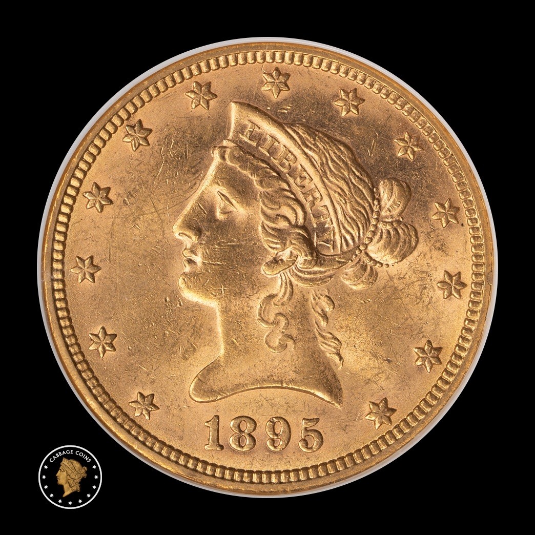 1895 $10 Liberty Head Eagle NGC MS61 obverse