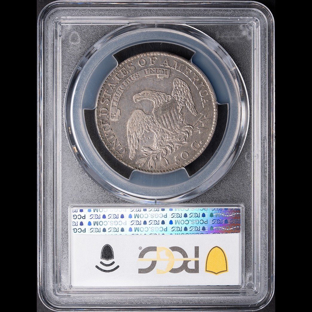 1815/2 50C Capped Bust Half Dollar PCGS XF40 in holder, view 2