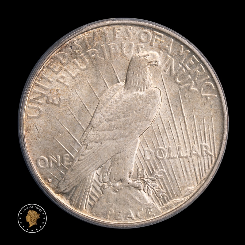 1934-D $1 Peace Silver Dollar PCGS MS64 reverse