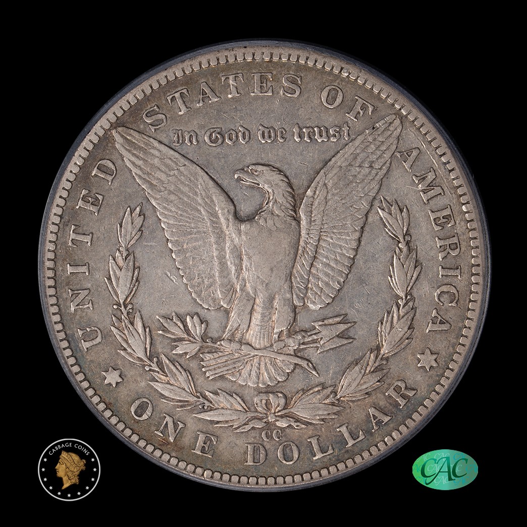 1889-CC $1 Morgan Silver Dollar PCGS XF40 CAC reverse