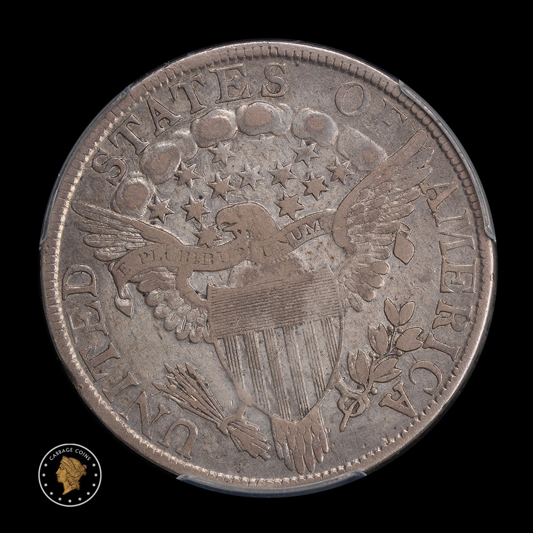 1805 50C Draped Bust Half Dollar PCGS VF30 reverse