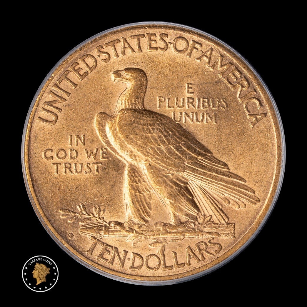 1913-S $10 Indian Head Eagle PCGS MS62 reverse