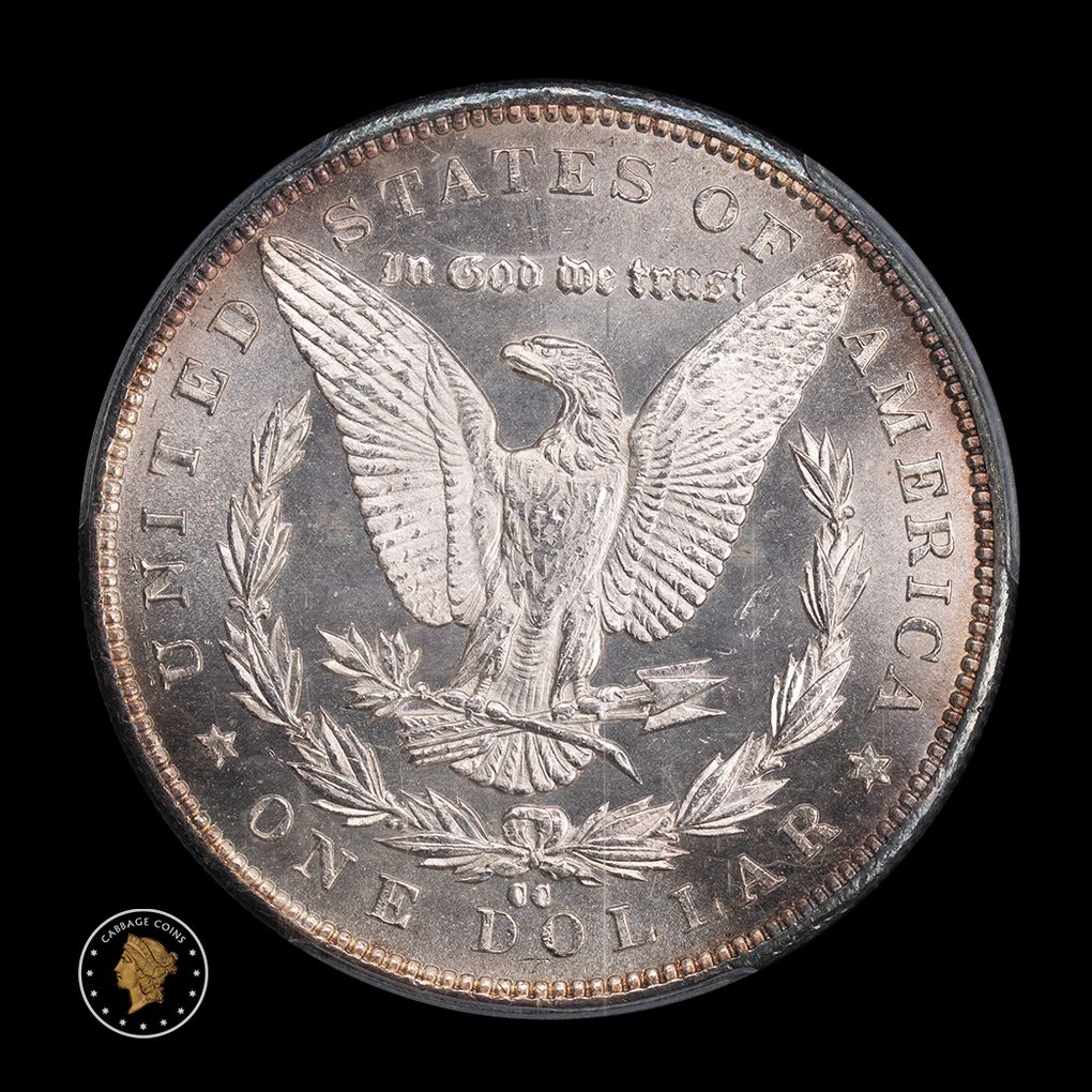 1892-CC $1 Morgan Silver Dollar PCGS MS64PL reverse