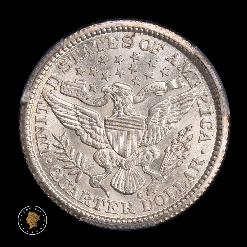 1894-O 25C Barber Quarter PCGS MS63 reverse