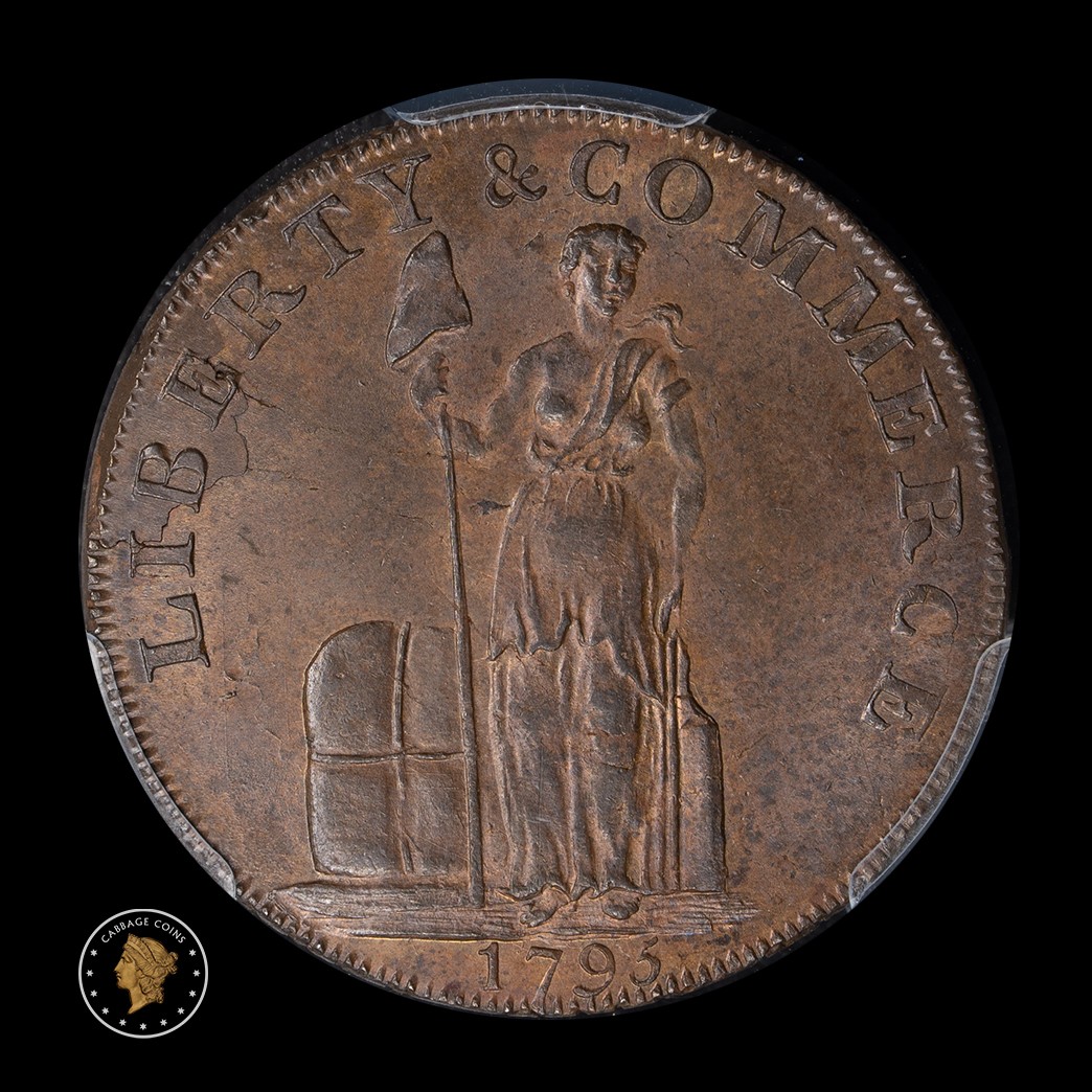 1795 Cent Talbot, Allum & Lee Lettered Edge PCGS MS65BN obverse