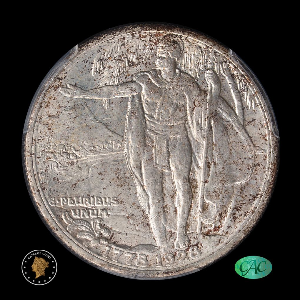 1928 50C Commemorative Half Dollar Hawaiian PCGS MS65 CAC reverse