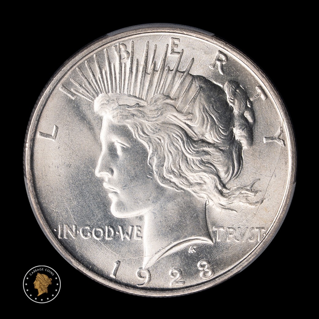 1923-D $1 Peace Dollar PCGS MS66 obverse