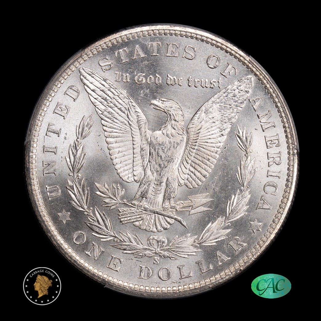 1901-S $1 Morgan Silver Dollar PCGS MS64 CAC reverse