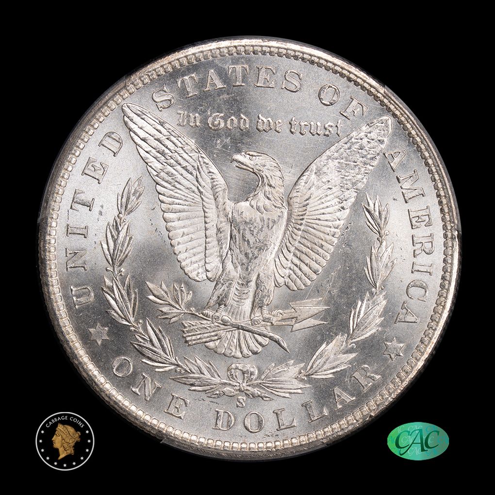 1901-S $1 Morgan Silver Dollar PCGS MS64 CAC reverse
