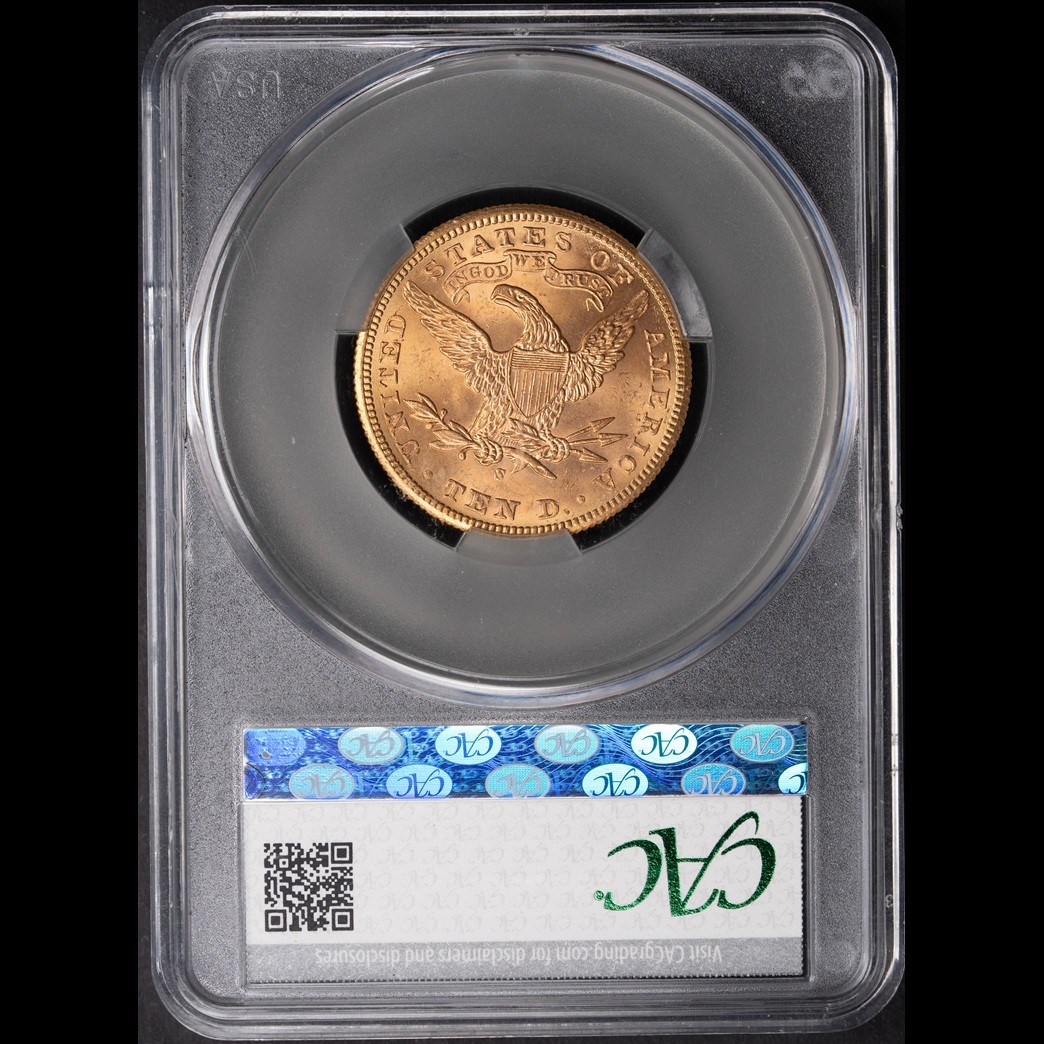 1901-S $10 Liberty Head Eagle CACG MS64 in holder, view 2