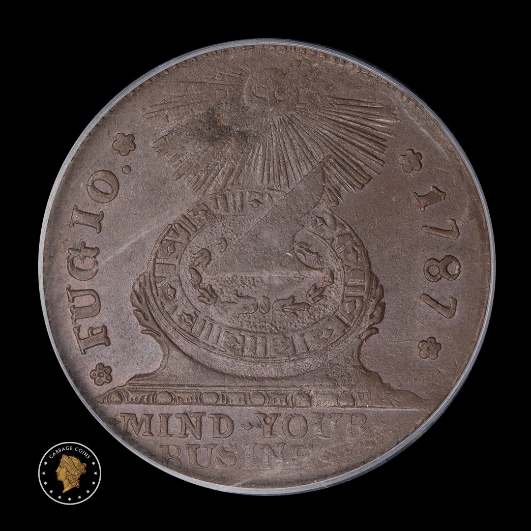 1787 Fugio PCGS MS64BN United States, 4 Cinq obverse