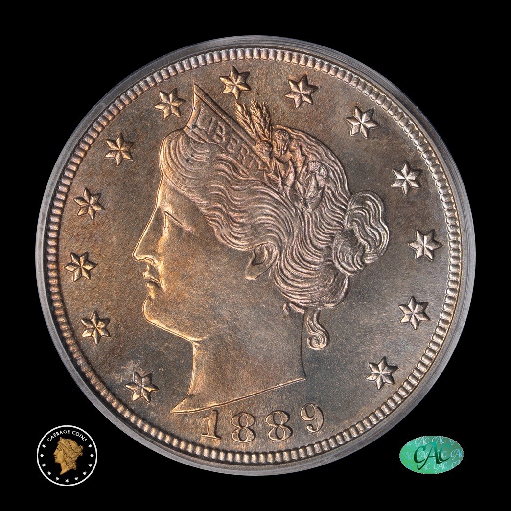 1889 5C Liberty Head Proof Nickel PCGS PR65 CAC obverse