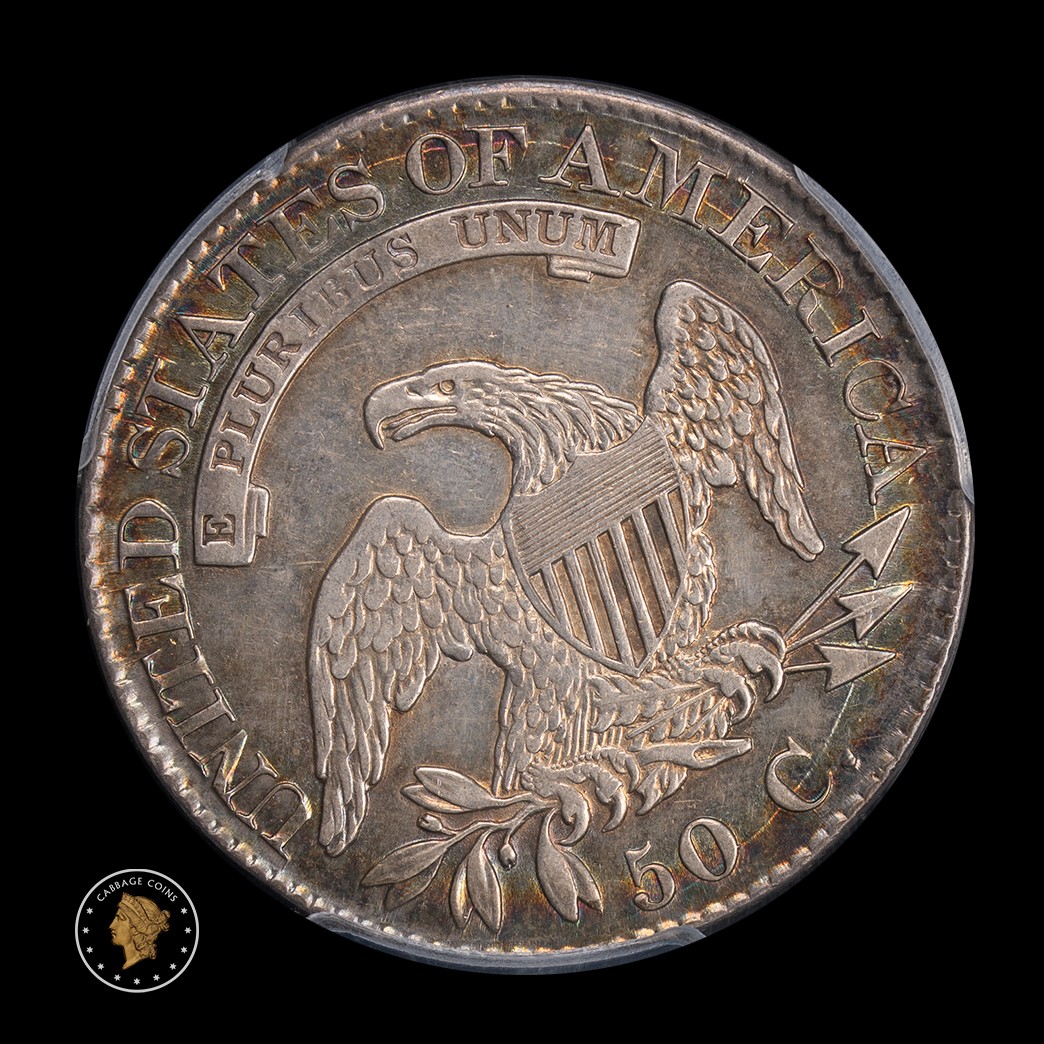 1826 50C Capped Bust Half Dollar PCGS AU55 reverse