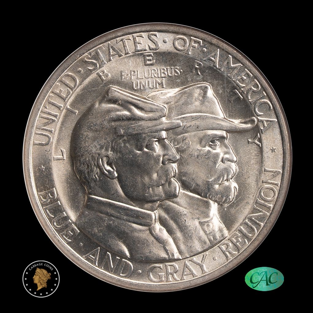 1936 50C Gettysburg Commemorative Half Dollar NGC MS65 CAC obverse