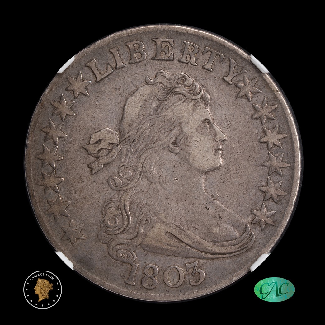 1803 50C Draped Bust Half Dollar NGC XF40 CAC obverse