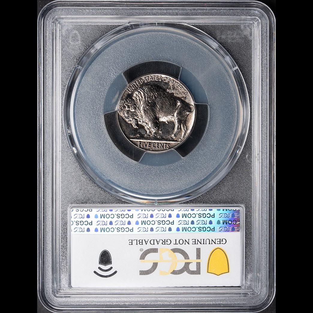 1926-S 5C Buffalo Nickel PCGS Genuine UNC Detail - Cleaned in holder, view 2