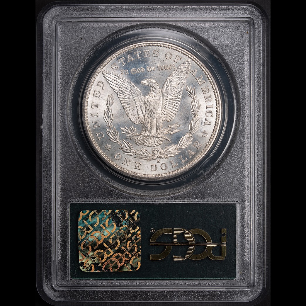 1881-S $1 Morgan Silver Dollar PCGS MS66 CAC OGH reverse