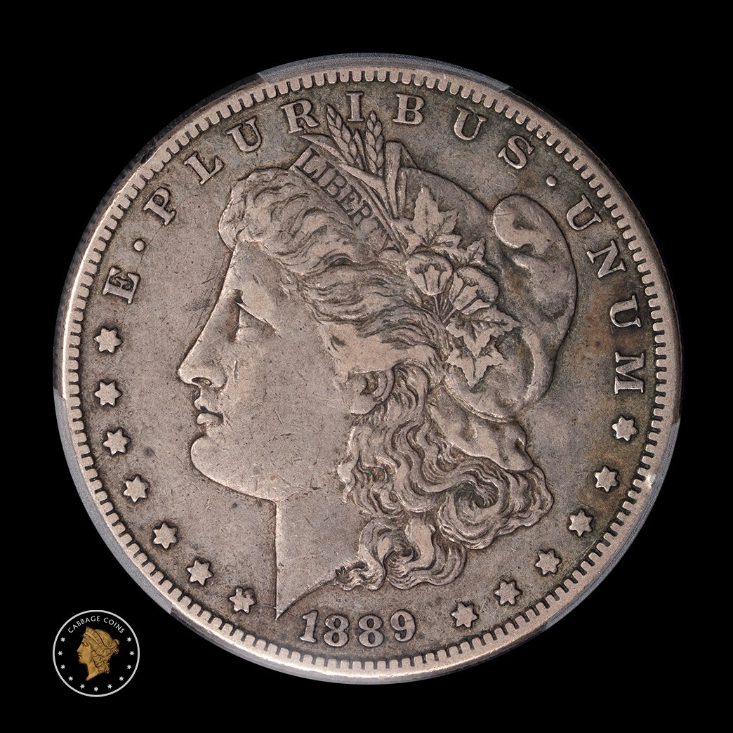 1889-CC $1 Morgan Silver Dollar PCGS XF40 obverse