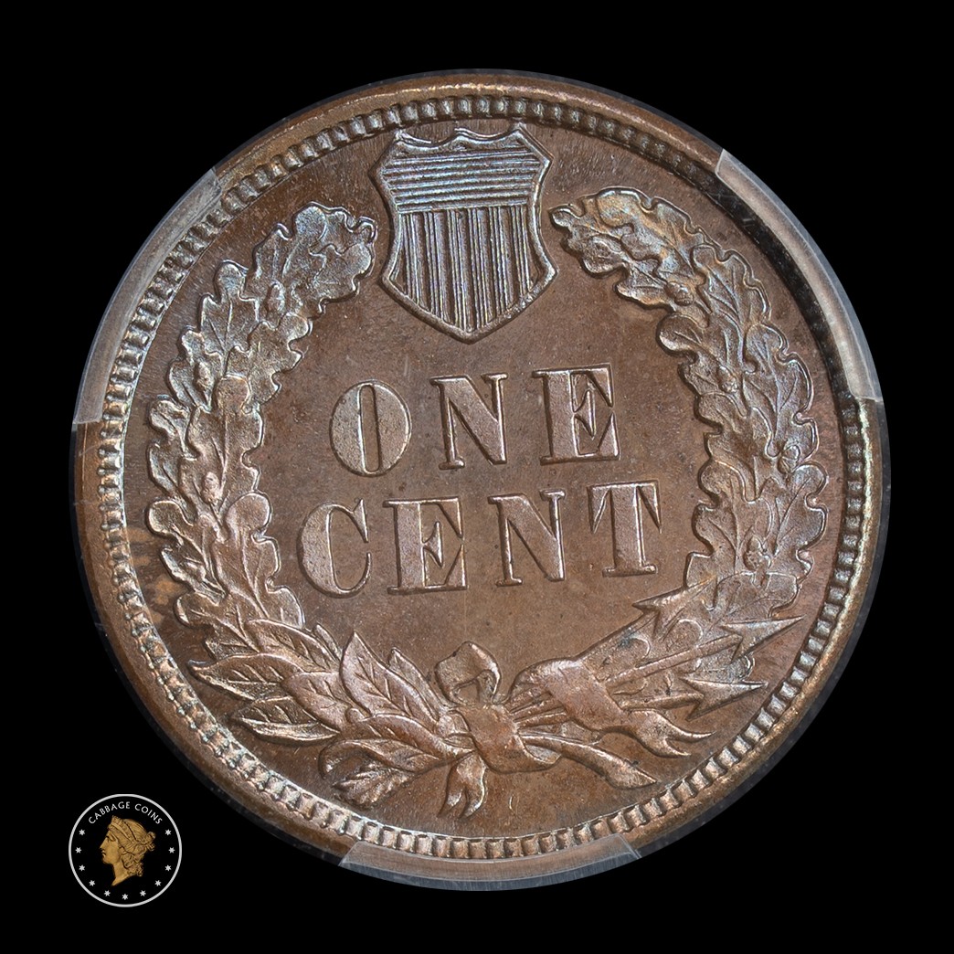 1887 1C Indian Head Cent Proof PCGS PR65BN (Eagle Eye) reverse