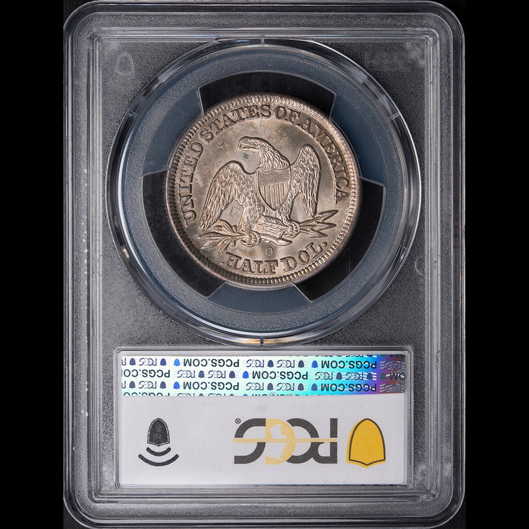 1854-O 50C Liberty Seated Half Dollar (arrows) PCGS MS66 in holder, view 2