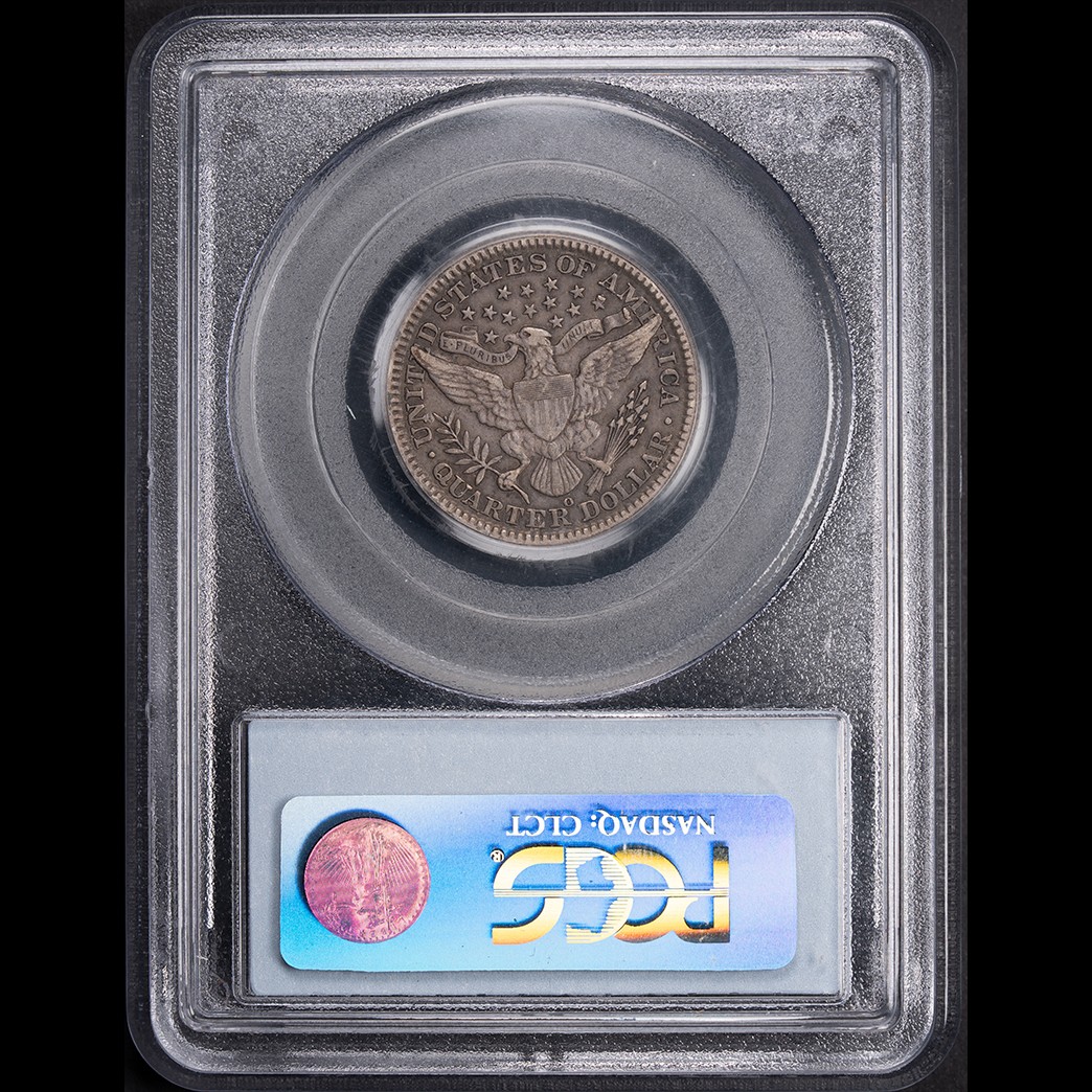 1901-O 25C Barber Quarter Dollar PCGS XF40 CAC in holder, view 2
