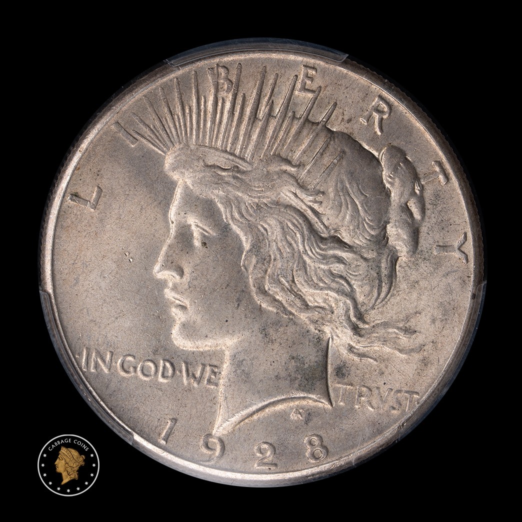 1928 $1 Silver Peace Dollar PCGS MS64 obverse