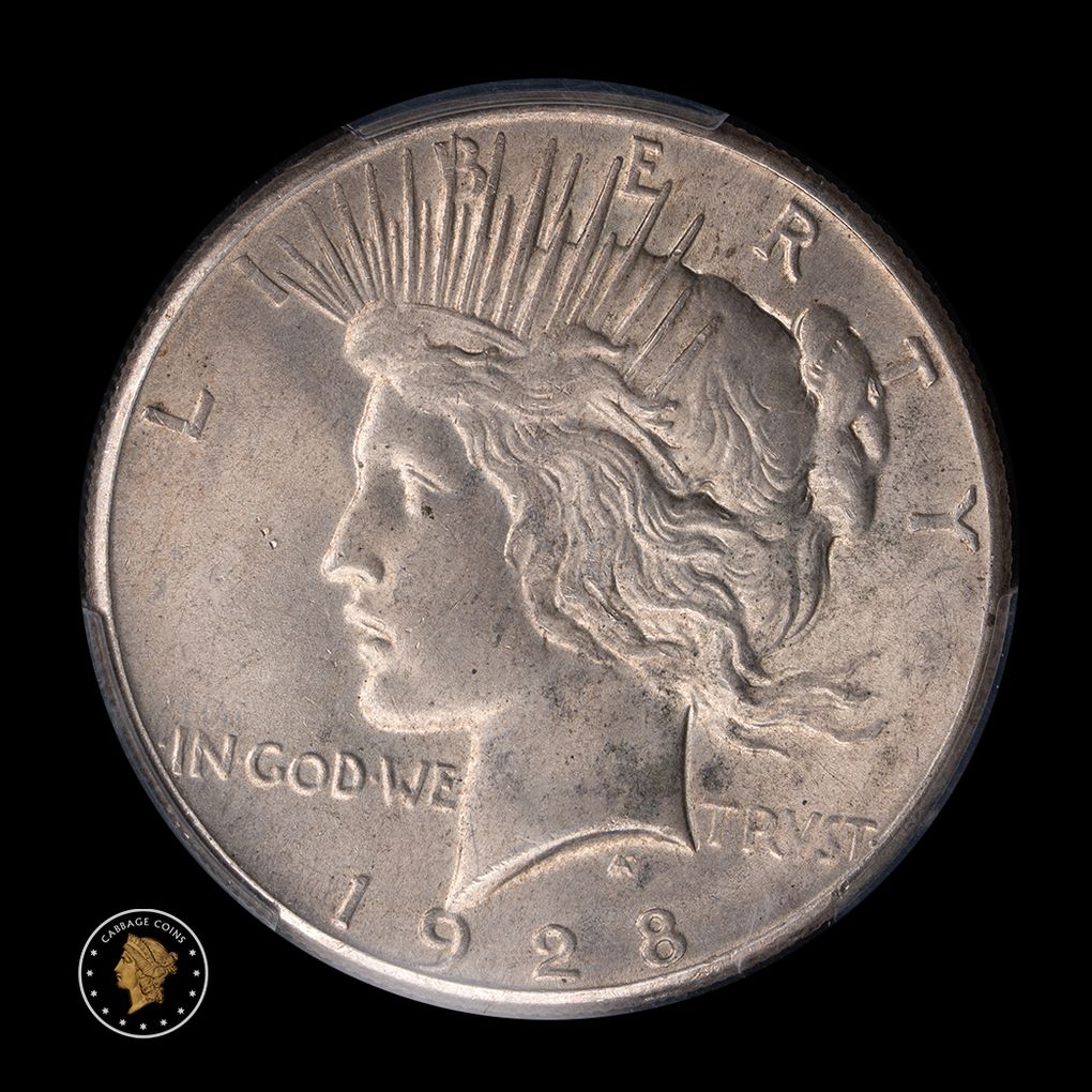 1928 $1 Silver Peace Dollar PCGS MS64 obverse