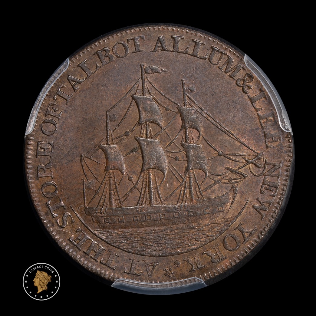 1795 Cent Talbot, Allum & Lee Lettered Edge PCGS MS65BN reverse