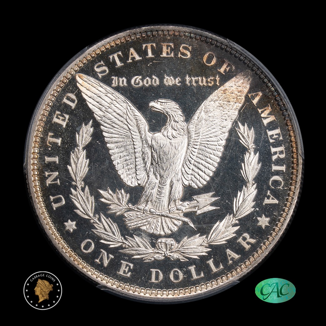 1892 $1 Proof Morgan Silver Dollar PCGS PR62CAM CAC reverse