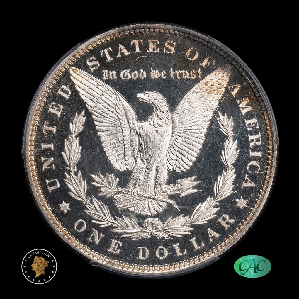 1892 $1 Proof Morgan Silver Dollar PCGS PR62CAM CAC reverse
