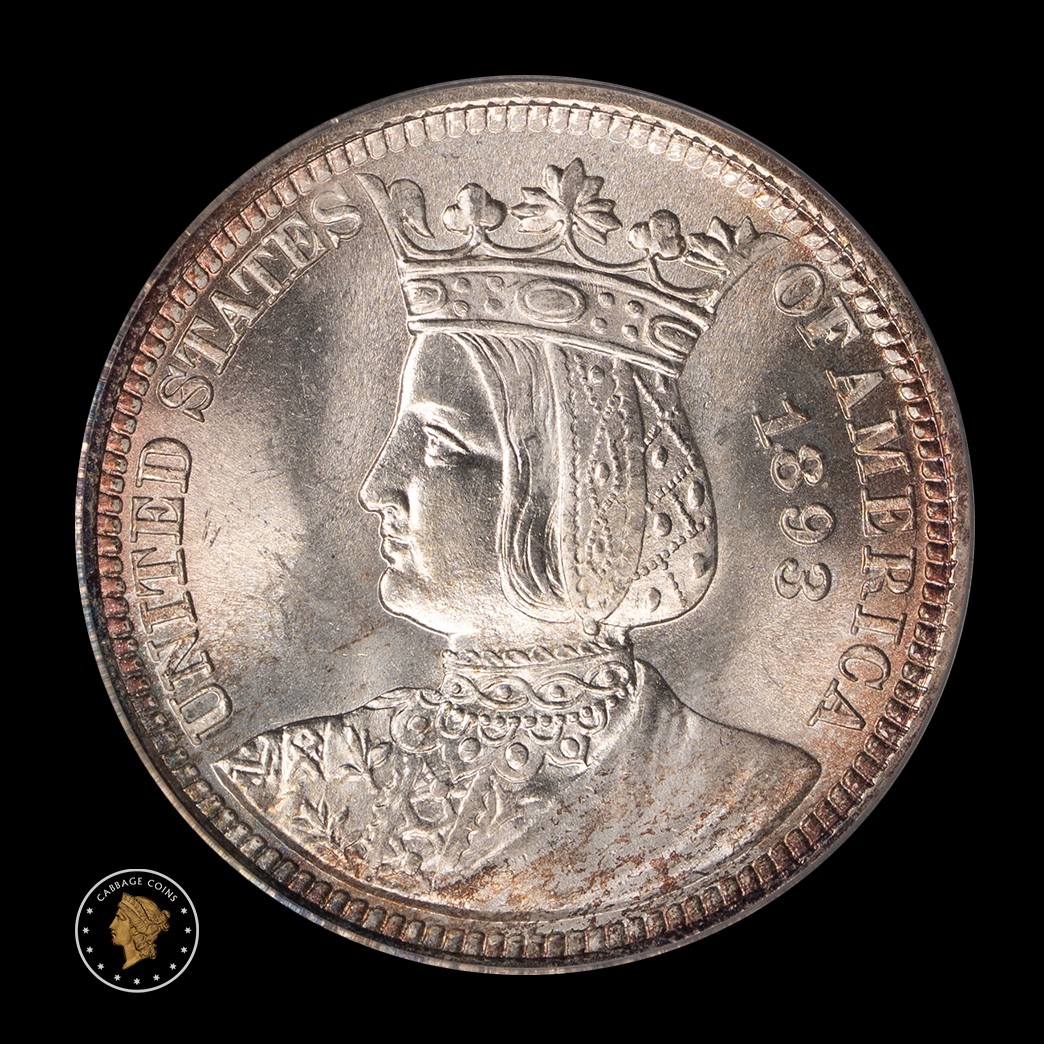 1893 25C Isabella Commemorative Quarter PCGS MS65 obverse
