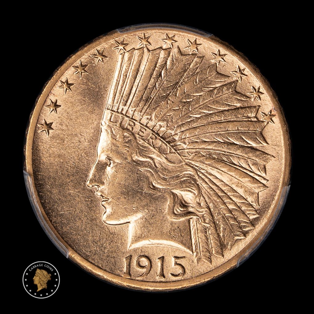 1915-S $10 Indian Head Eagle PCGS AU58 obverse